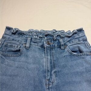 American Eagle jeans with scrunched waist, size 0